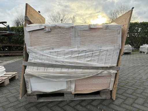 Plăci de perete Pallet Argenta - Alb