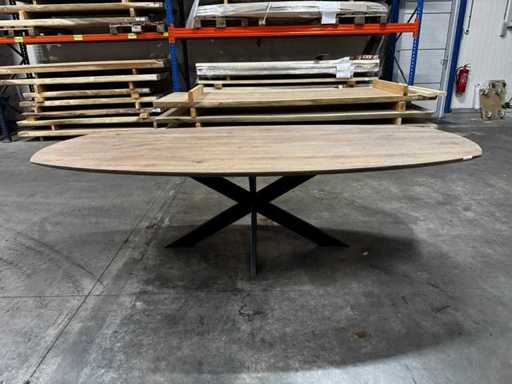 Eiken Deens ovaal tafel 260 cm