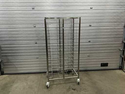 Carrelli per scaffali a vassoi