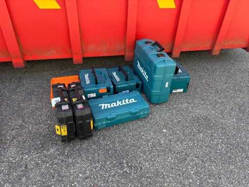 Makita/Dewalt Gereedschapskoffers (12x)