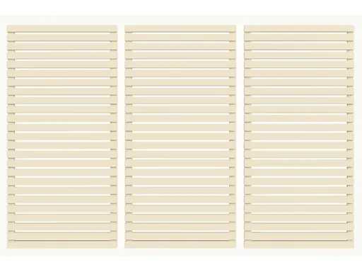 Bildschirme mit Neid – Lamellen – Siebe – Terrassenbildschirme (3x)