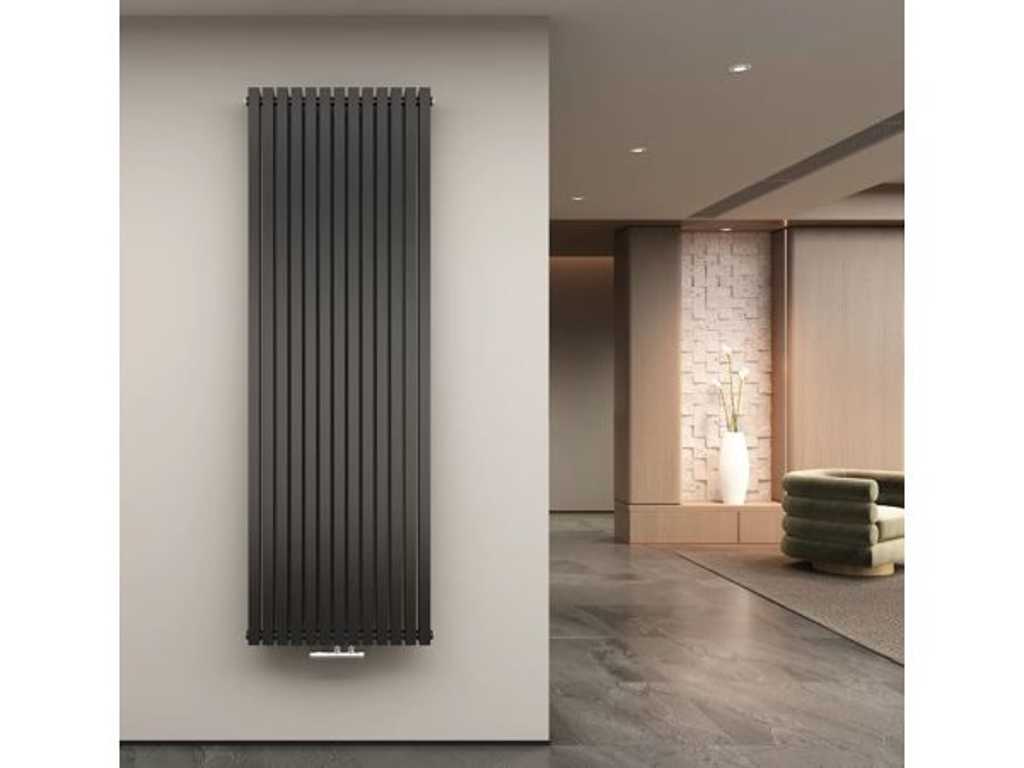 1 x Dubbele design radiator Vero mat zwart