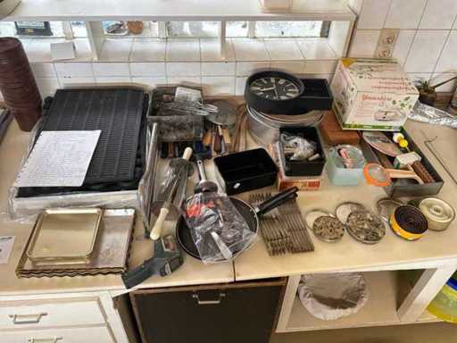 Batch of various bakery materials