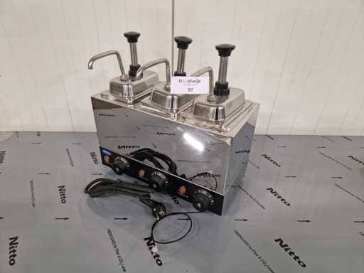 Maxima - saus dispenser 3x2 liter - verwarmd