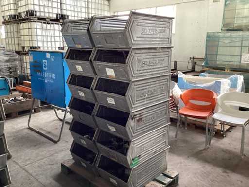 SCHAFER LAGER FIX 1 Stackable metal containers