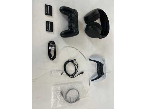 Sony DualSense – kontroler PS5 | Sony DualSense – kontroler PS5 | SteelSeries Arctis Pro – Zestaw gamingowy | SteelSeries – zestaw słuchawkowy do gier