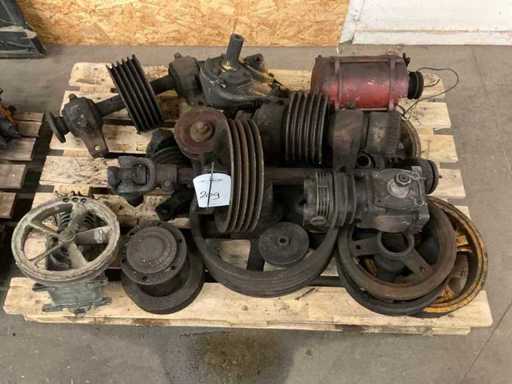 Partia różnych koł pasowych