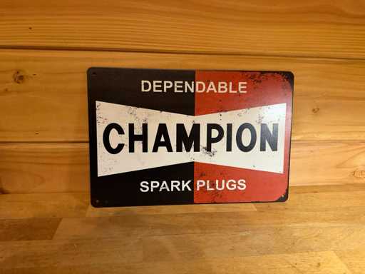 Cartello pubblicitario in metallo