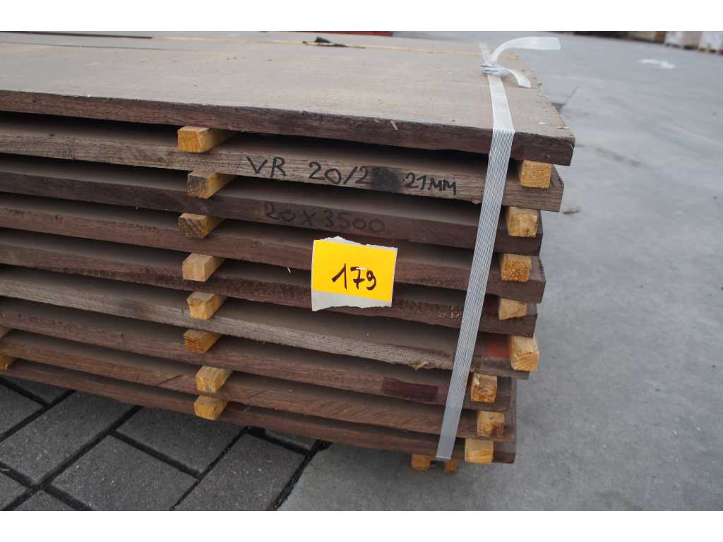 0,63 m³ Padouk planks 22mm