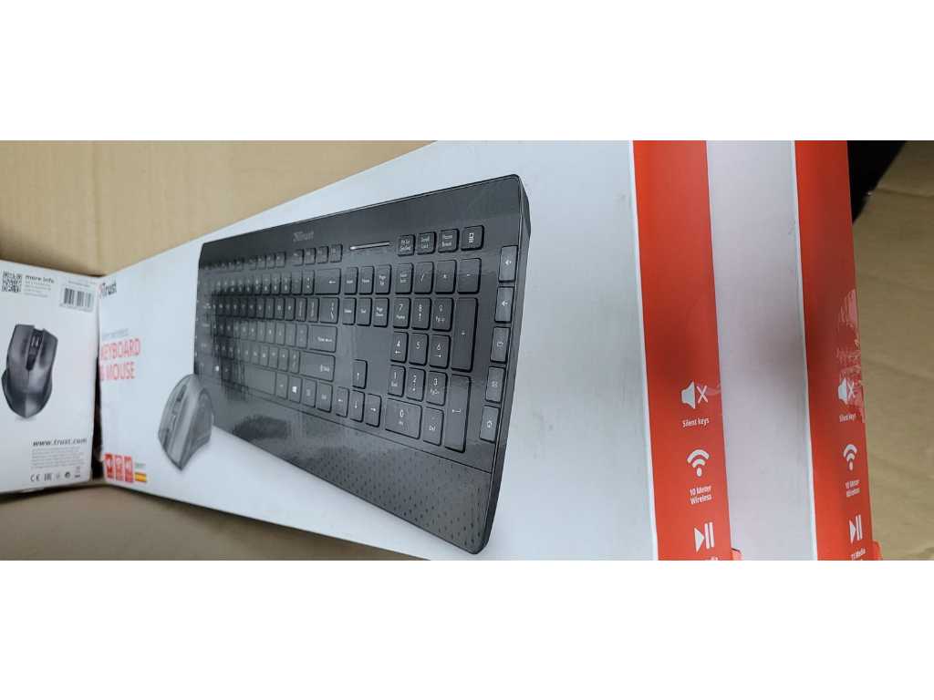 Teclado Y Mouse Trust Tecla-2 Wireless Deskset Es