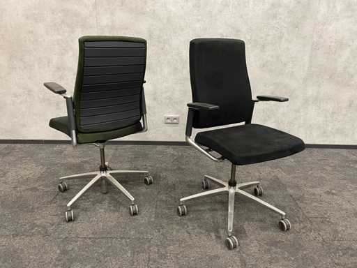 2x Drabert - chaise de bureau ergonomique