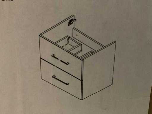 Armadio per lavabo Optima S 60cm