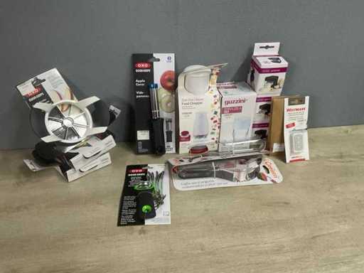 Partij keuken snijgerei