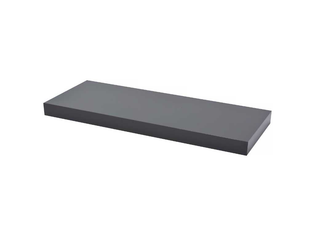  Duraline XL4 PVC grigio lucido 38mm 60x23,5cm 3pp Mensola da parete (80x)