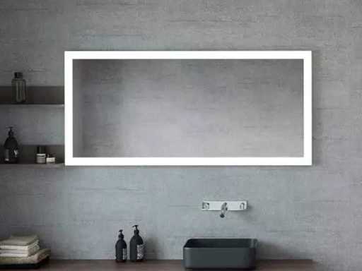 SaniJura Reflet Mirror with lighting 120x65 cm
