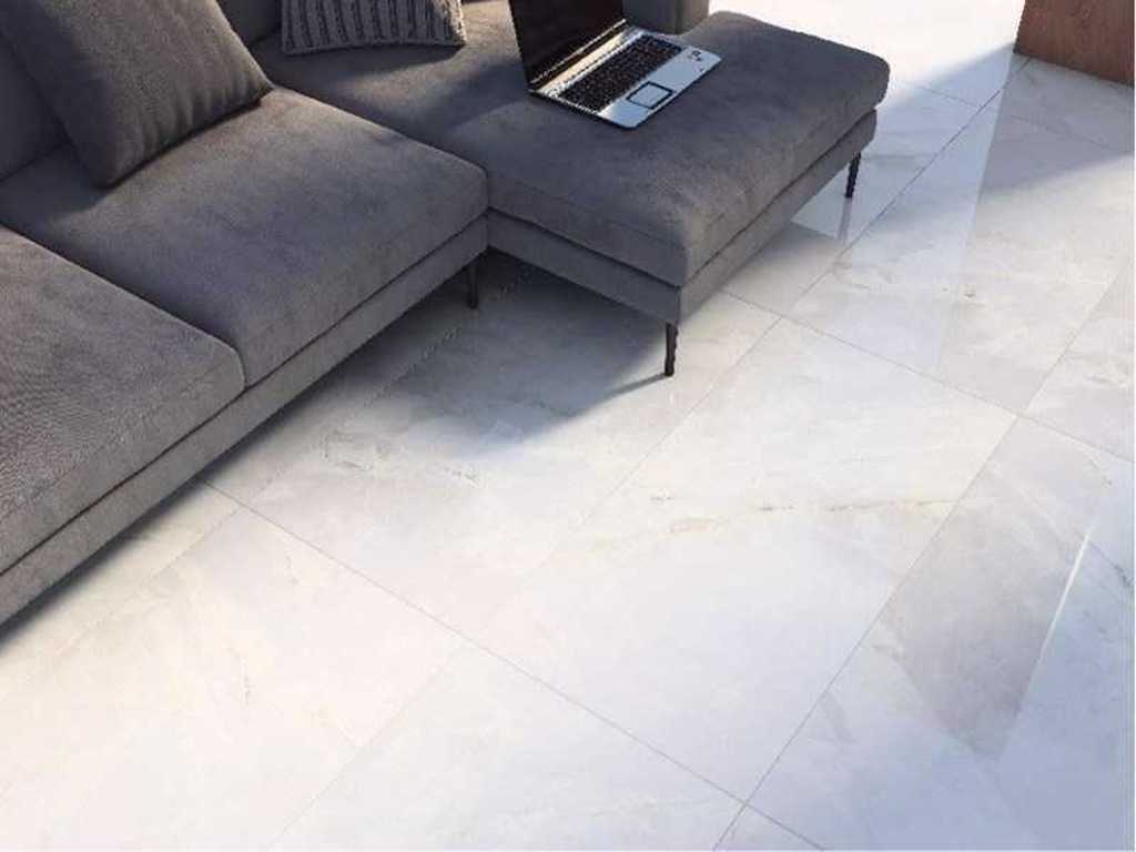 Tile Ceramic Marea White 120 m²