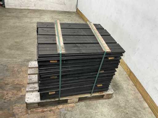 Douglas Zweeds rabat zwart 92x19,5x1,1-2,7 cm (132x)