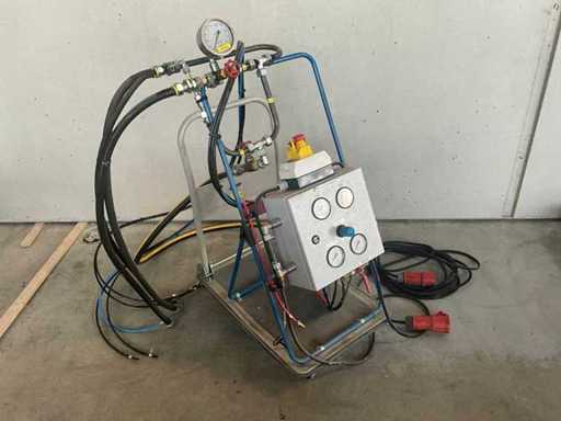 Platformă mobilă de testare pentru generator de petrol