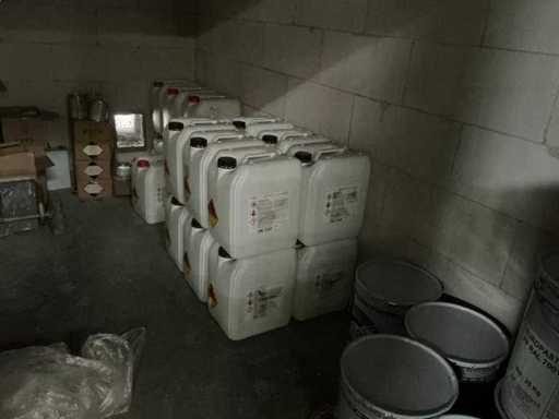 Charge verschiedener chemischer Produkte