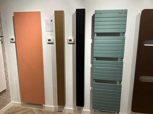 Vasco - Radiator design negru mat 180 x 15 cm