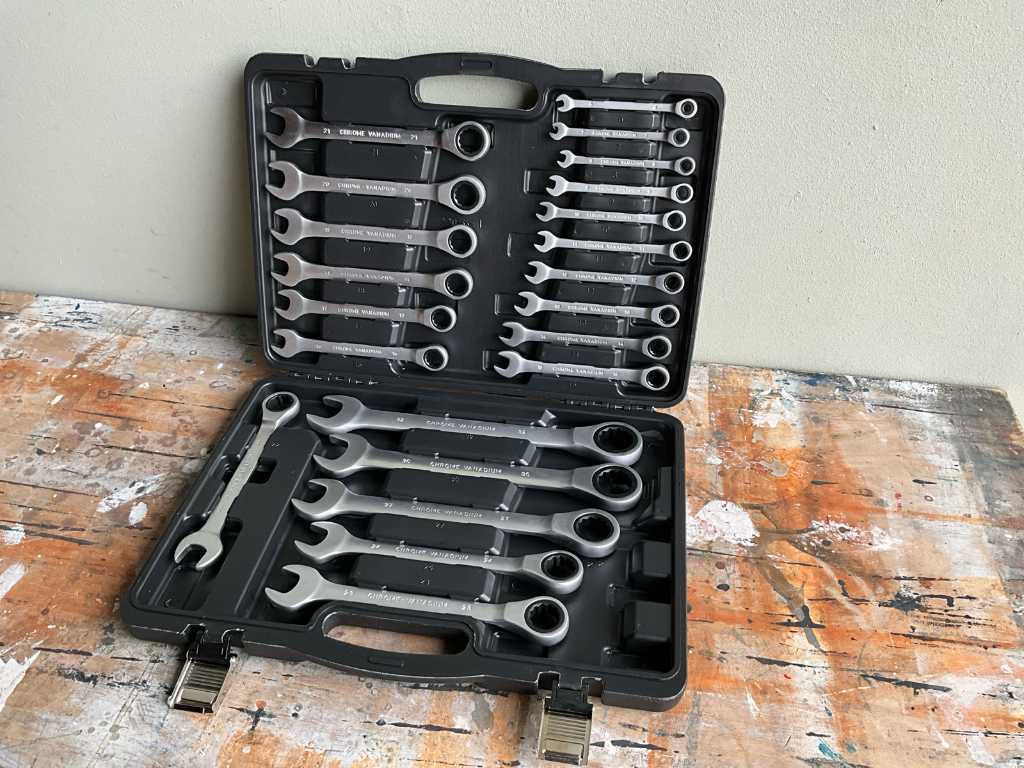 2023 KW tools 22 pieces Insert and ring ratchet wrench