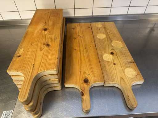 Planche de service en bois (7x)
