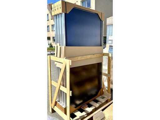 *NUOVO* Schmöle S1, collettore solare a piastra piatta ad alte prestazioni da 2,34 m², energia termica solare, senza set di montaggio (8 pezzi)