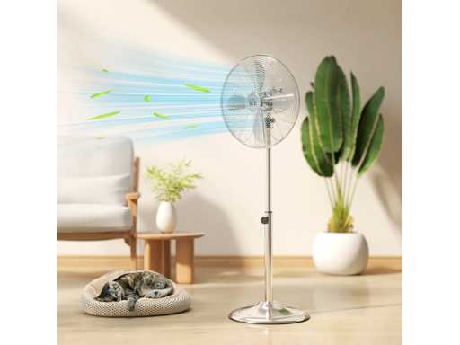 50 W Height Adjustable Pedestal Fan 87-120 cm, 3 Speeds