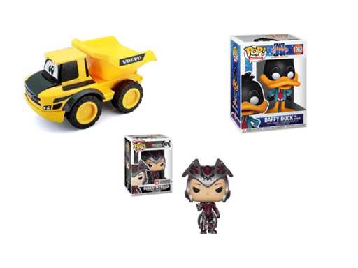 BB Junior - My First RC Volvo Dump Truck + Pop! Movies: Space Jam 2 - Daffy Duck FUNKO + Funko Pop! Games: Gears of War S3 - Queen Myrrah #476