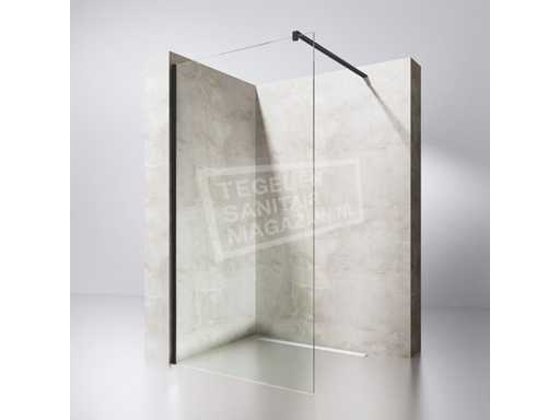 Duschwand 80x200 cm.