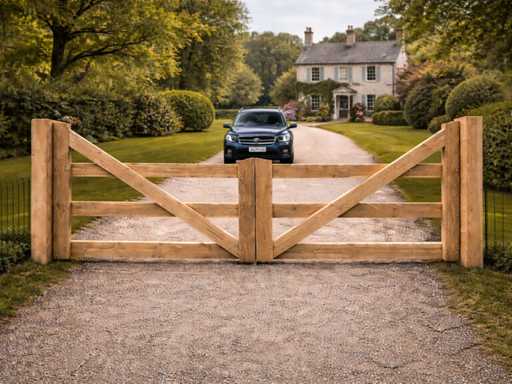 Dubbele poort Douglas - 500x100 cm