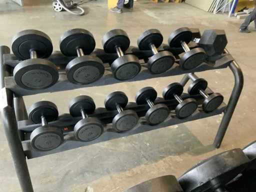 Technogym dumbbell 4 t/m 14kg 1x 32,50 Krachtstation