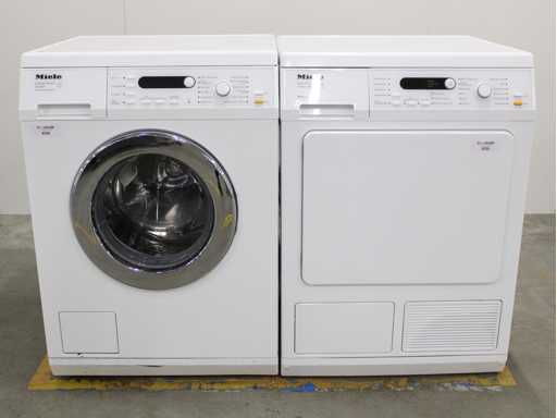 Miele W 5821 Softcare System Washing Machine & Miele T 8827 WP SoftCare System EcoComfort Dryer