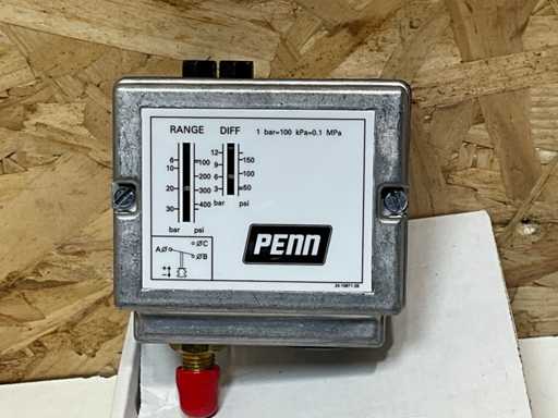 Penn P77AAA-9350 Pressure switch 3-30 Bar Diff 3 5-12 Bar Style 5 PED