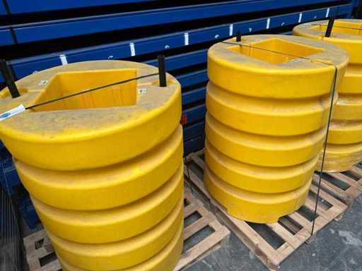 Protector de coloană din plastic 40x40cm (3x)