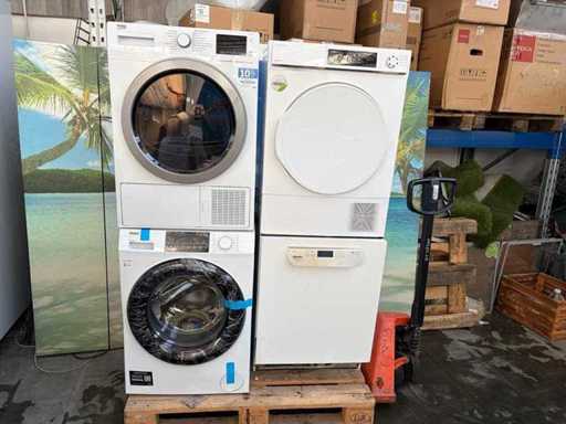 Lotto 4 elettrodomestici – Beko, Sharp, Haier, Miele – asciugatrice, lavatrice e lavastoviglie commerciale, non testati