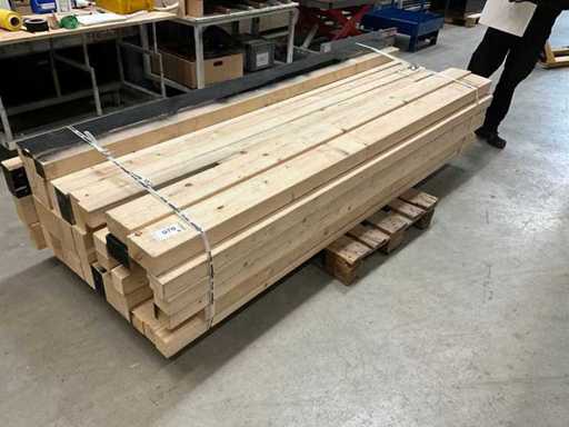 1 pallet KVH used 120 pieces approx. 70x80mmx2500mm