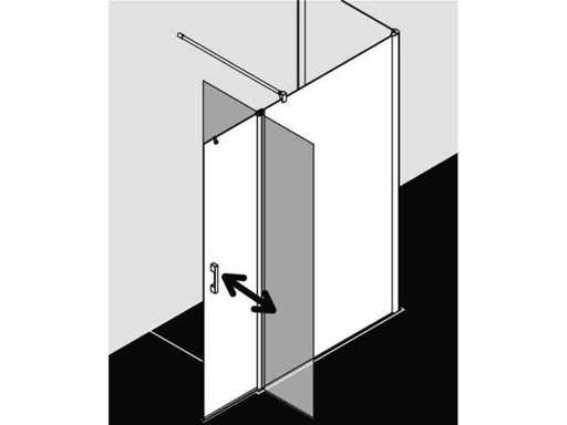 Kermi Nica NI J2L Terasă de duș glisantă walk-in