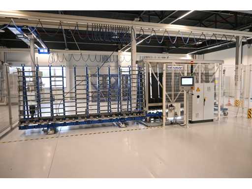 2017 Benteler / Masévon Vertical Conveyor 2-Piece Glass Loading and Unloading Station