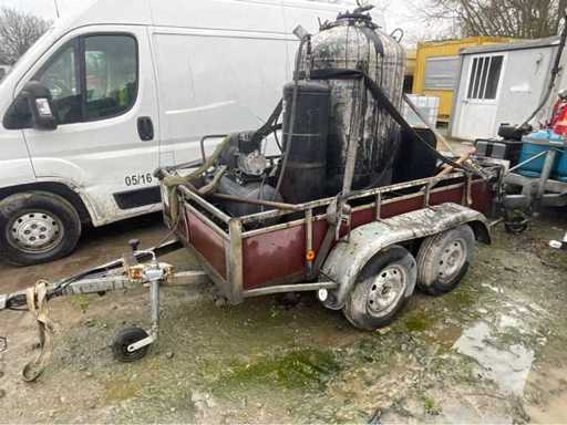 Trailer-mounted asphalt emulsifier