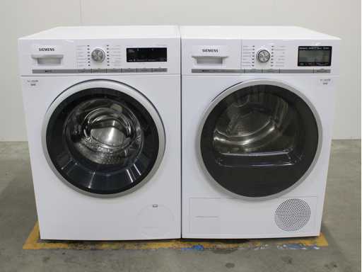 Siemens iQ700 iSensoric aquaStop lavatrice & Siemens iQ800 iSensoric autopuliente asciugatrice a condensatore