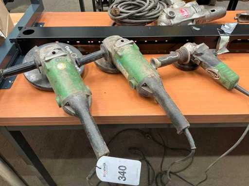 Hitachi Haakse slijpmachine (3x)