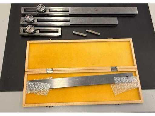 Posten 6-teilig – Endmaß 400 mm + 3 Endmaßhalter