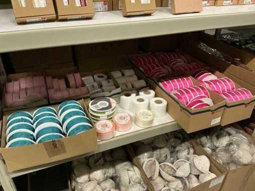 Partia różnych rolek wstążek (123x)