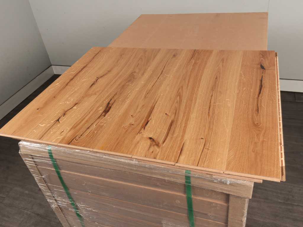 86 m2 Multiplank oak parquet - 725 x 130 x 14 mm
