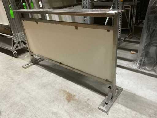 RVS bar / uitgiftebalie met transportwagen (16x)