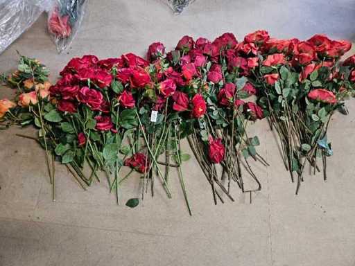 100+ fleurs de rosier artificielles