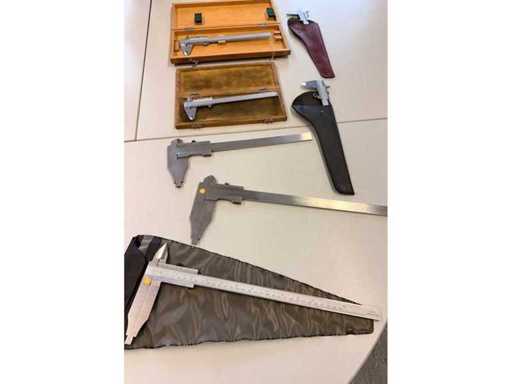 Posten 7x Messschieber – Messbereich 0–300 mm
