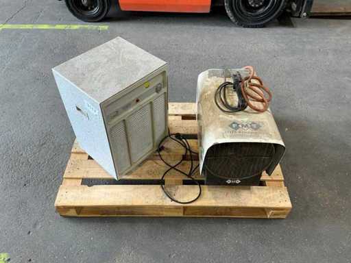 Chauffage de chantier et déshumidificateurs (2x)