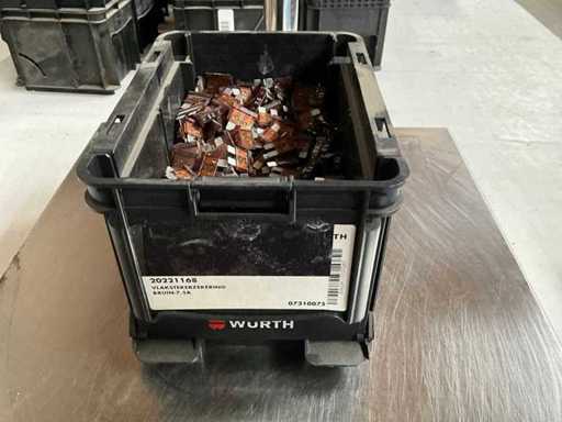 Würth 1.81kg Flat plug fuse brown 7.5A in stackable container